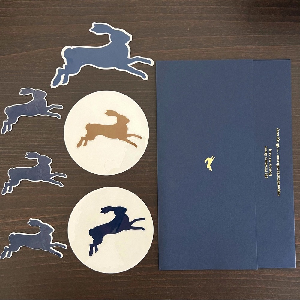 Tracksmith Stickers + Envelope